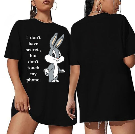 Bunny oversized standard girls t shirt